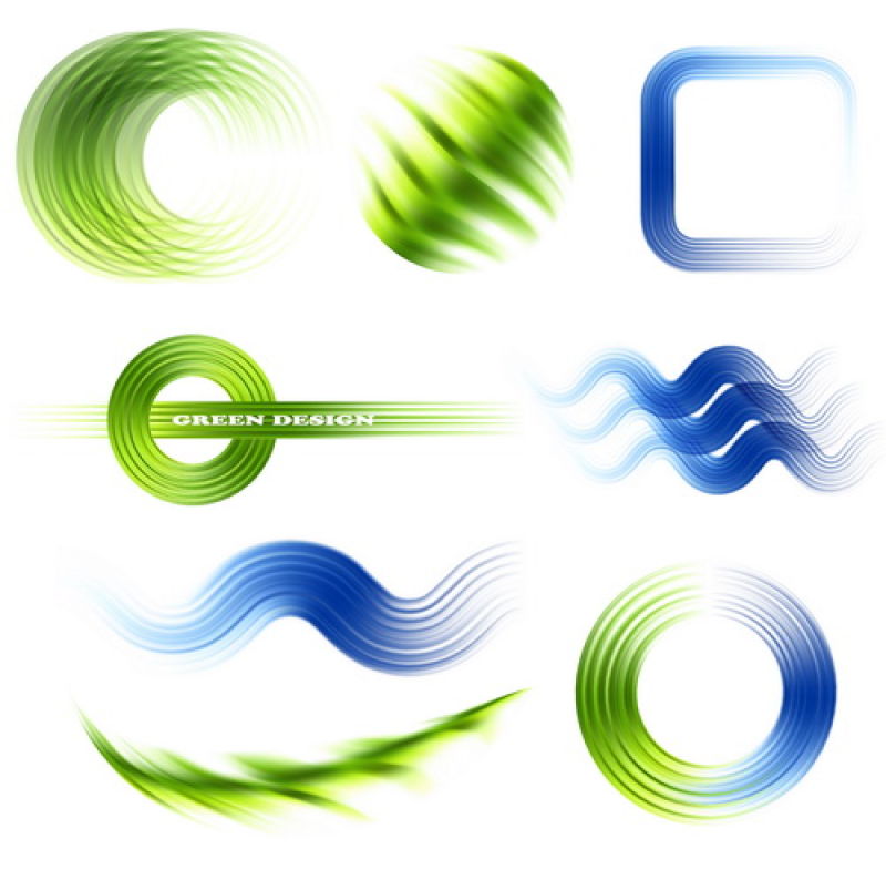 彩色的条纹标志矢量设计