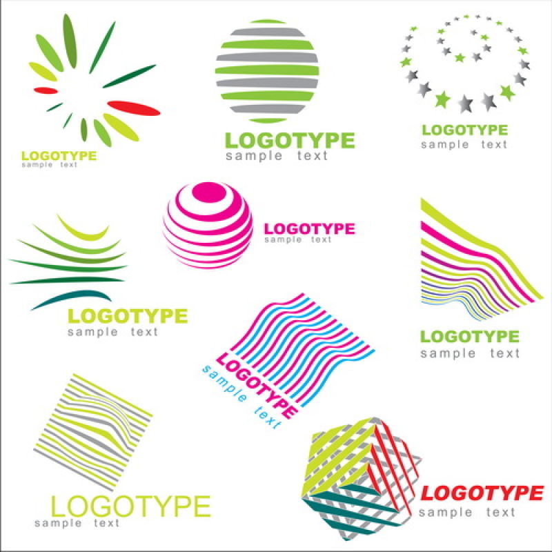 矢量的三维立体标志