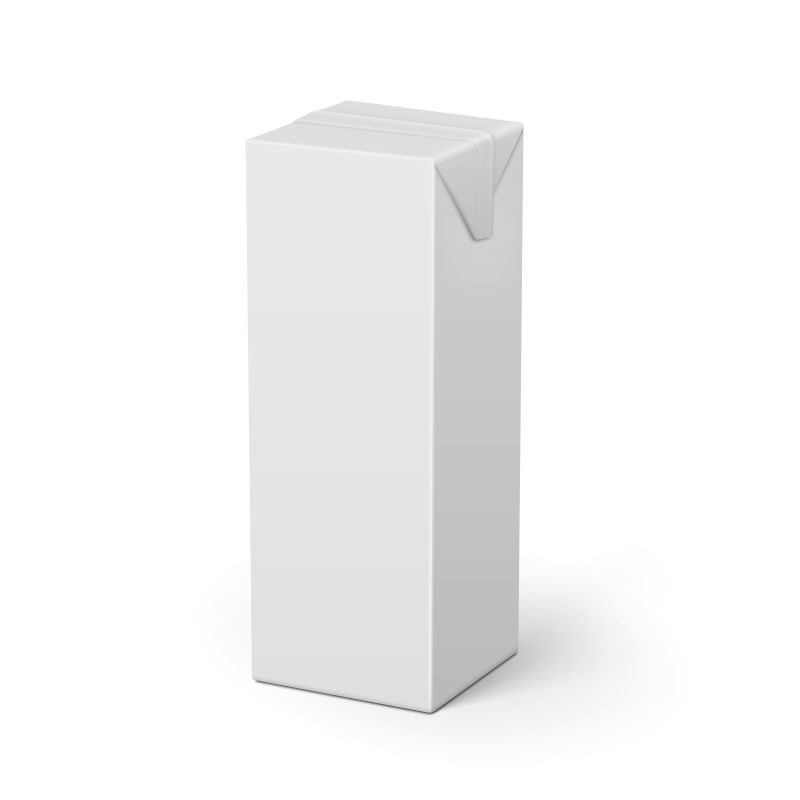 抽象矢量白色果汁包装盒设计