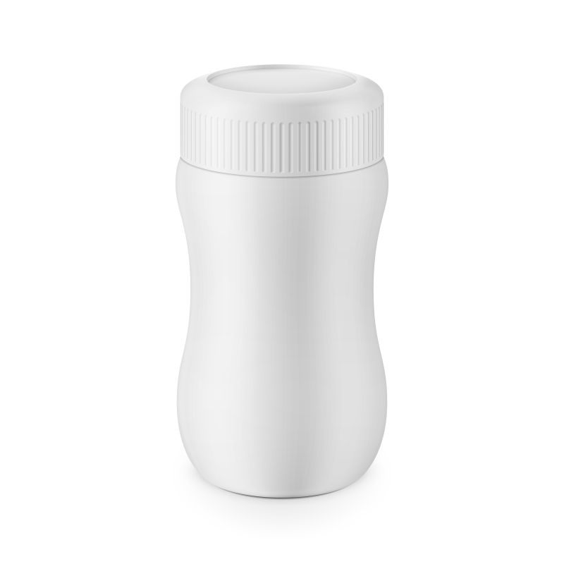 创意矢量白色塑料药瓶设计