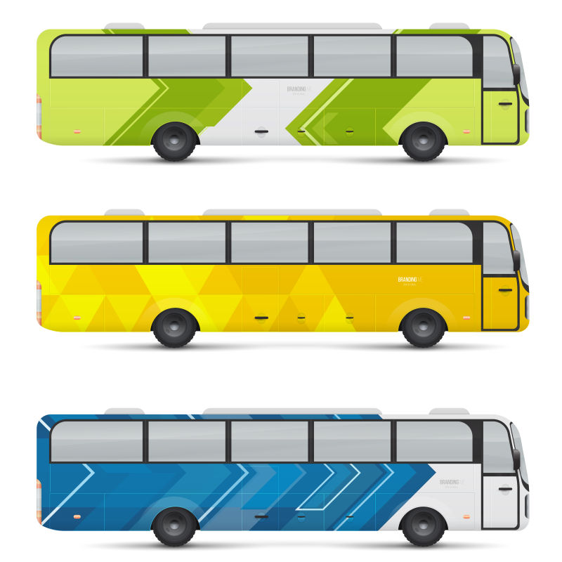 矢量的卡通大客车