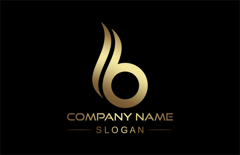 金属数字6标志矢量