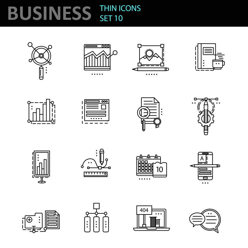 矢量商业用图标