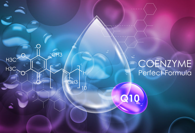 抽象矢量现代护肤营养分子结构背景设计