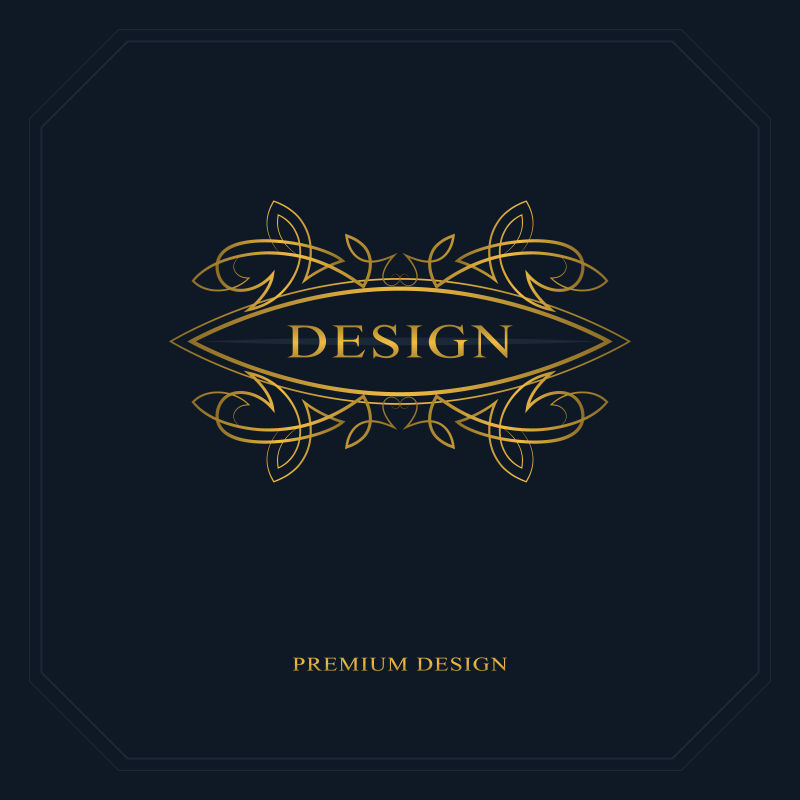 矢量字母设计精品会徽标志