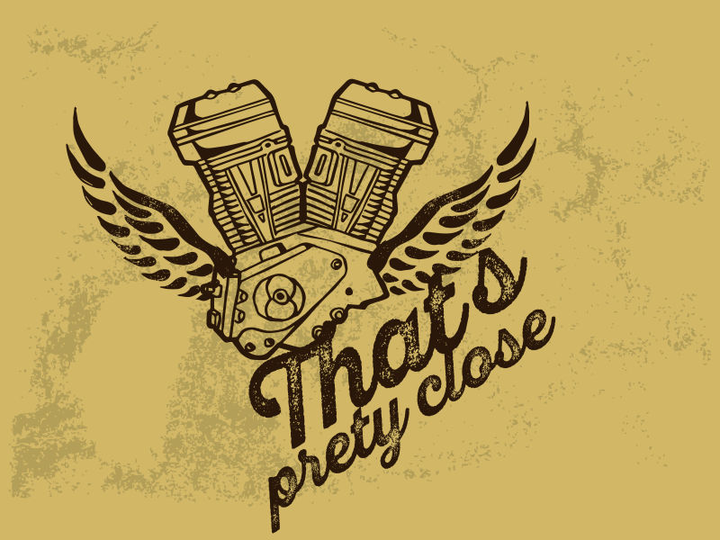 创意矢量现代摩托车主题徽章设计