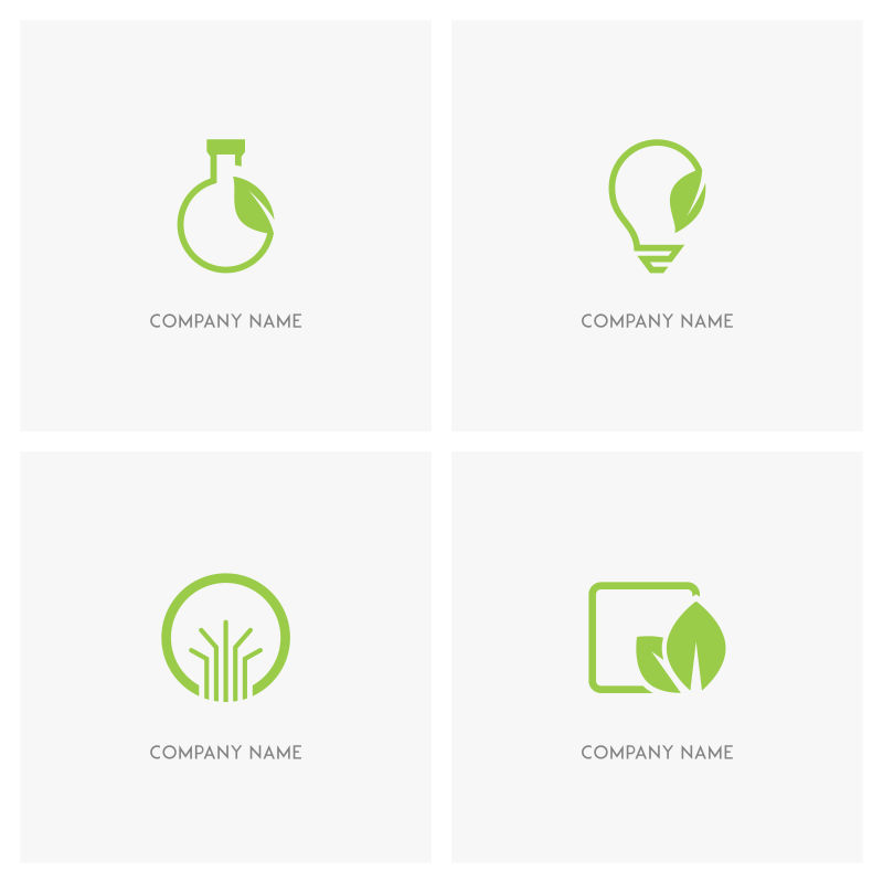 创意生态标志矢量设计