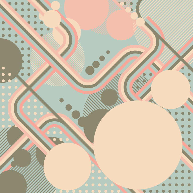 图片 插画 橙色平面设计几何背景图案矢量插图 抽象矢量彩色几何图形