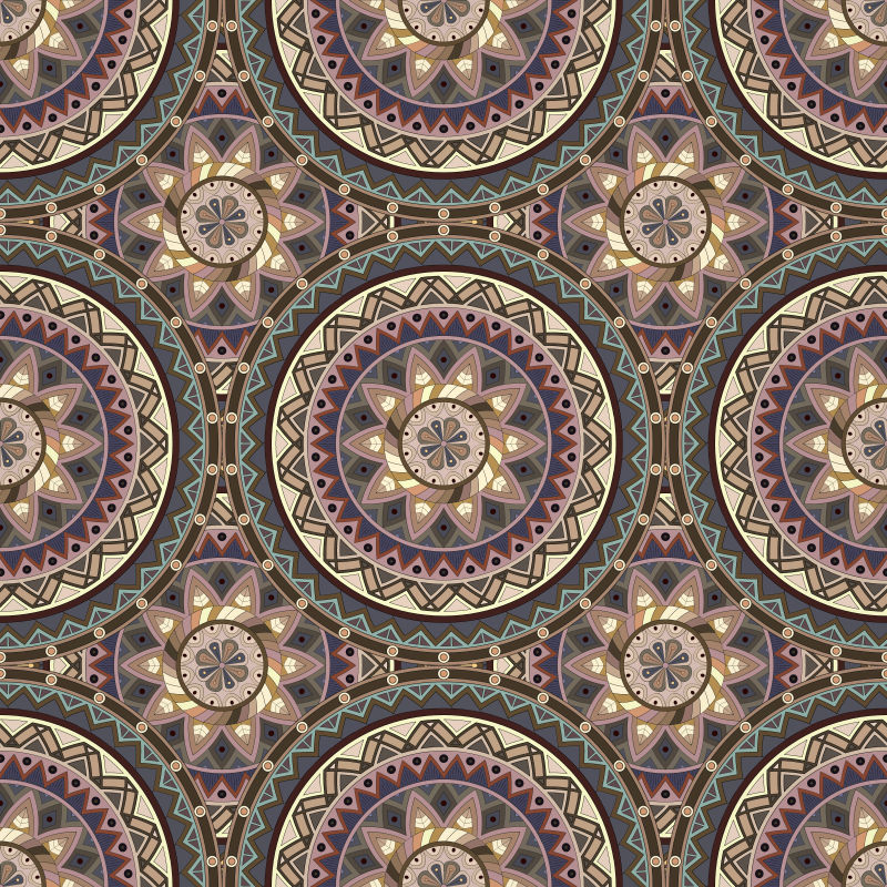 抽象矢量现代花卉纹样装饰设计背景