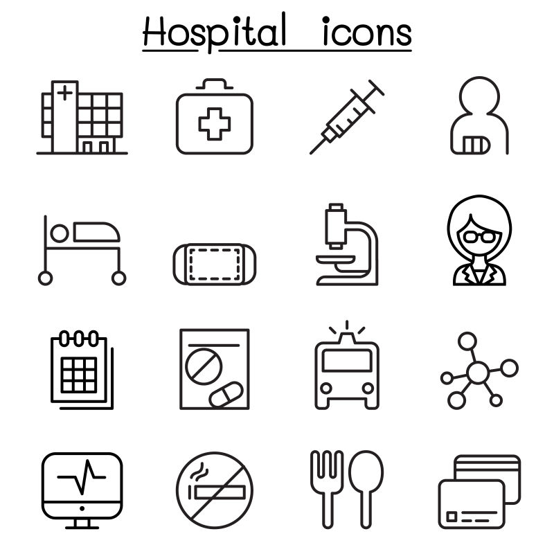 矢量瘦身医学图标