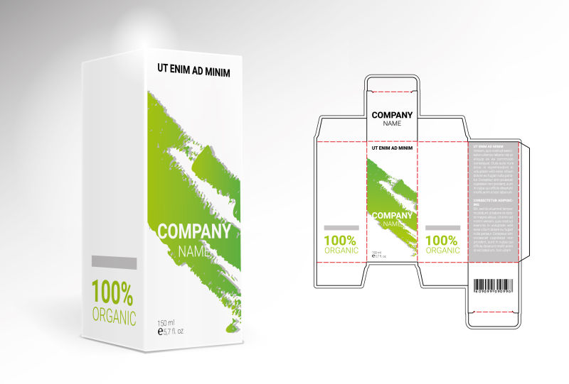 创意矢量包装盒设计