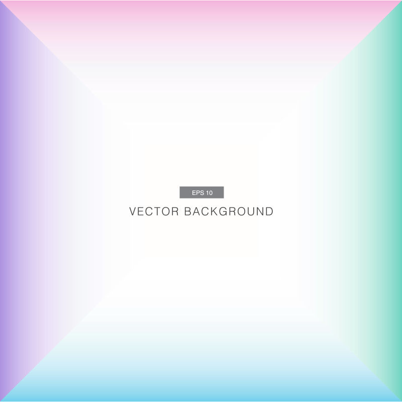 创意矢量彩色四边形背景