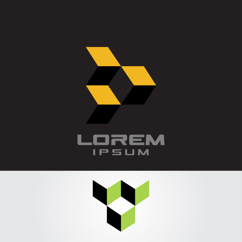 矢量三个方块设计