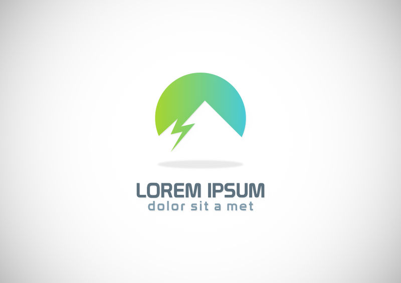 创意矢量现代户外远山标志设计