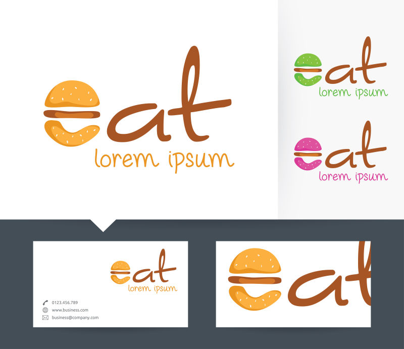 用名片吃矢量标识