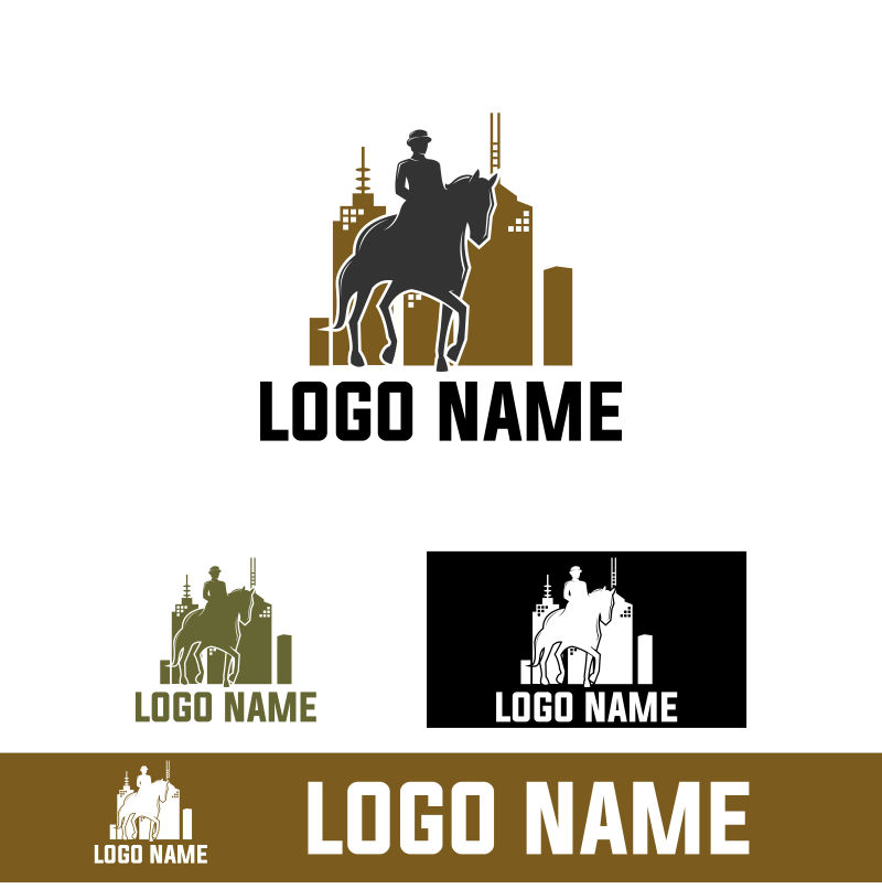 矢量城市马术品牌