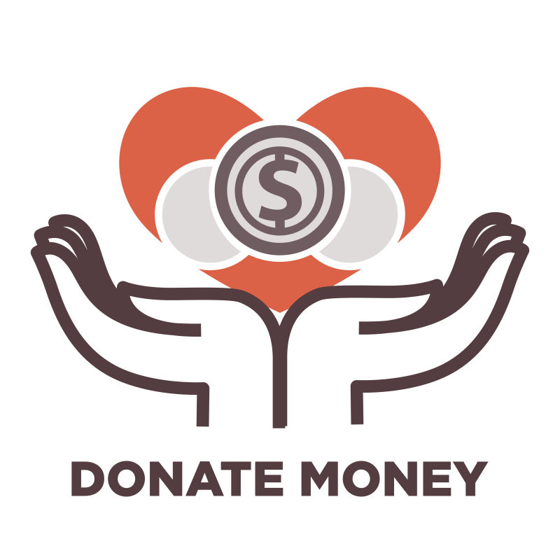 矢量捐赠和志愿者工作图标