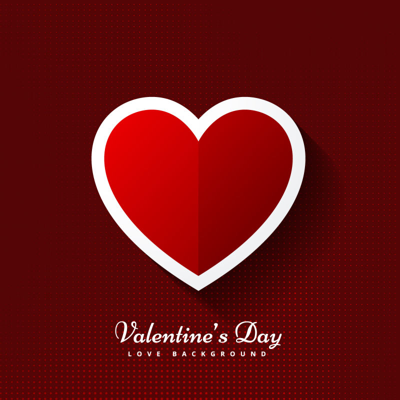 矢量的红色爱心图案背景设计