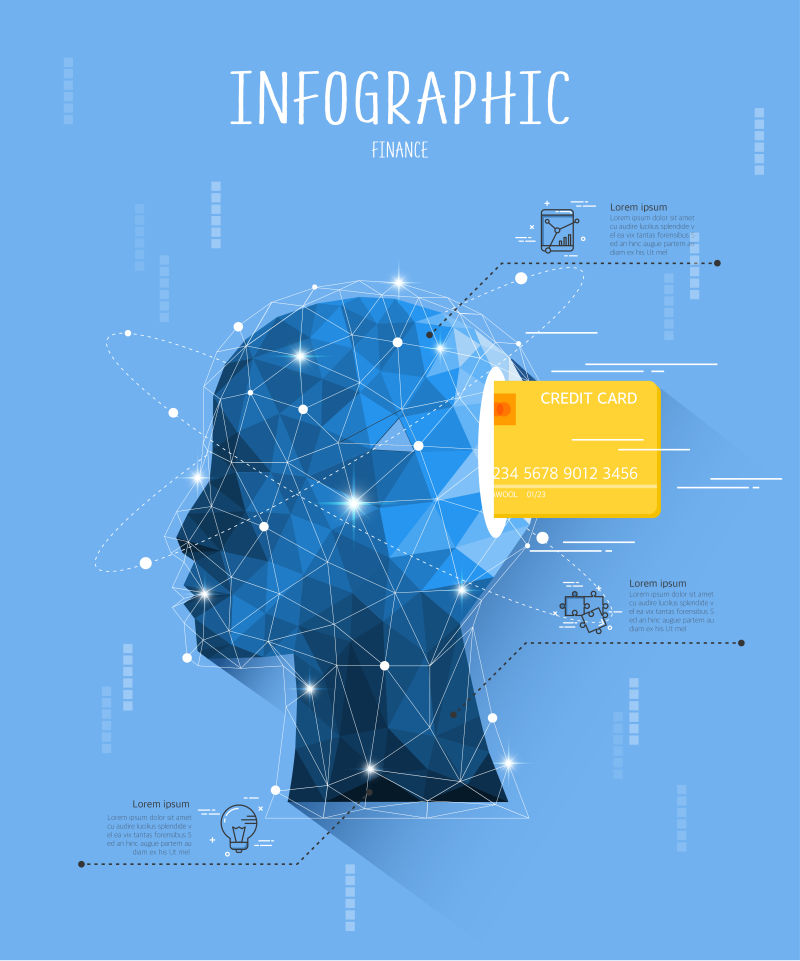 金融多边形信息图解