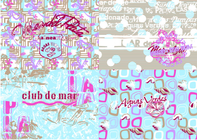 抽象矢量复古彩色印刷设计插图背景