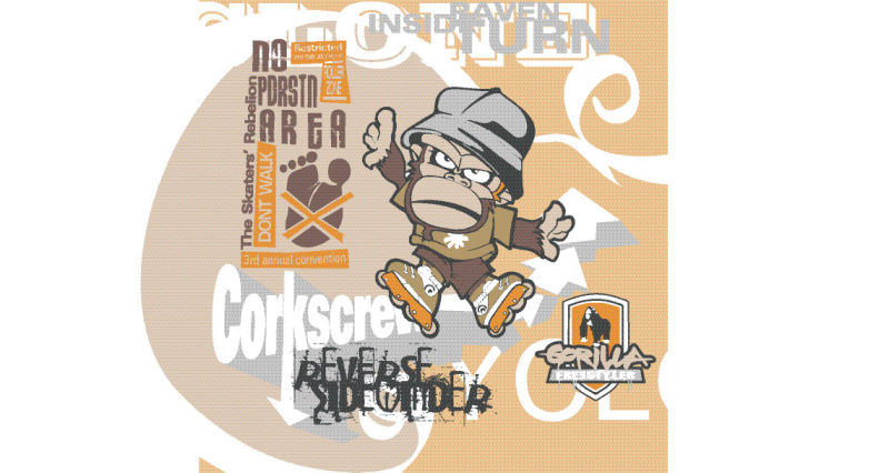 抽象矢量印刷设计插图