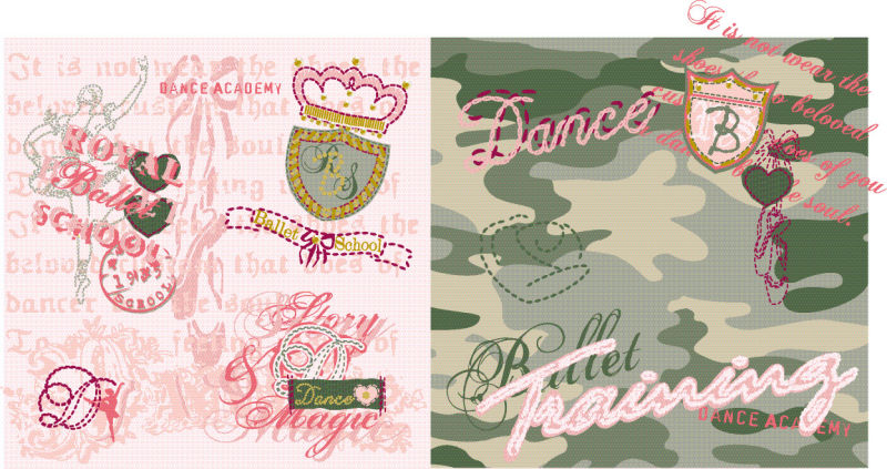 矢量抽象复古花纹装饰的印刷设计插图