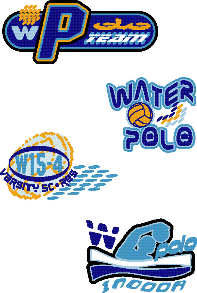 抽象矢量蓝色印刷商业标志