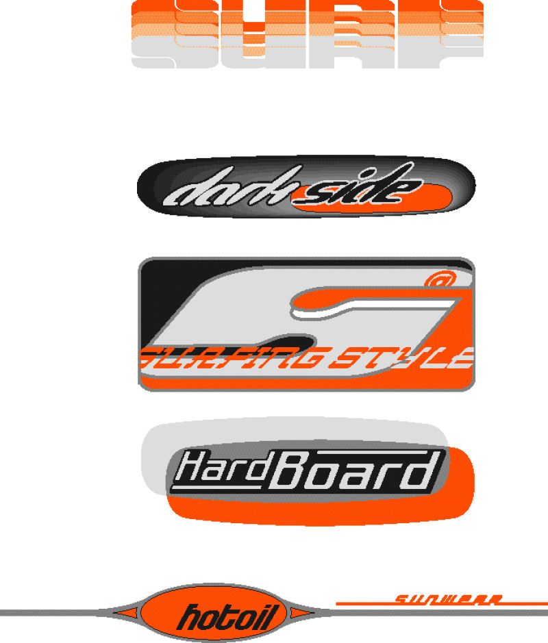 抽象矢量现代橙色商业印刷标志设计