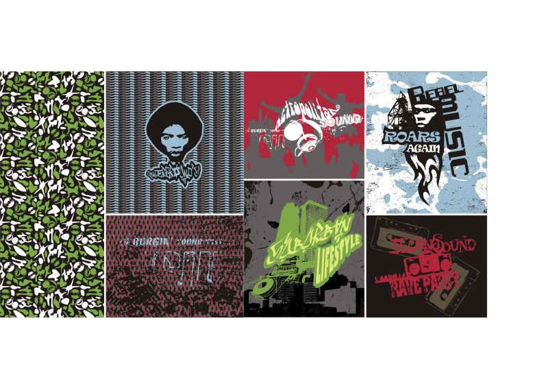 创意矢量现代印刷插图设计