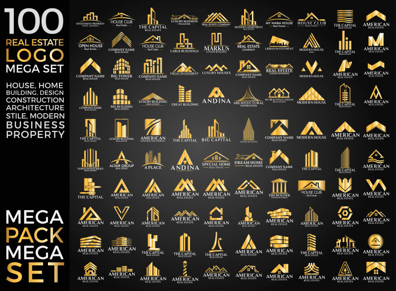 矢量设计房地产标志