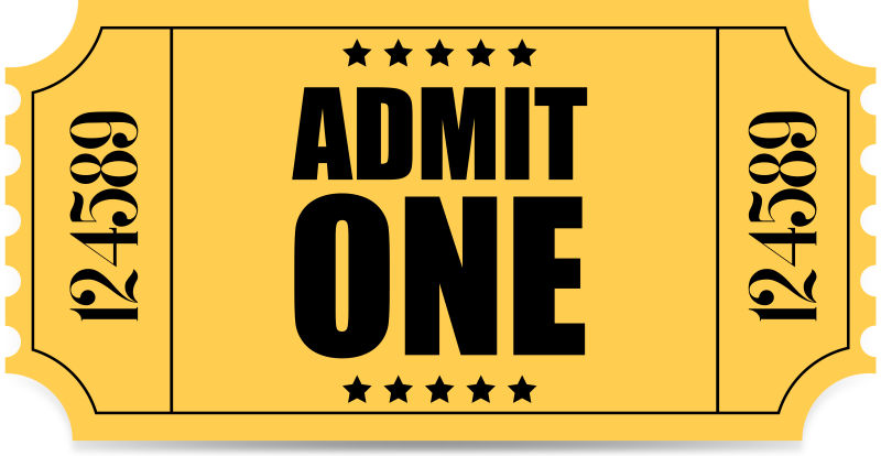 创意矢量复古风格的门票设计