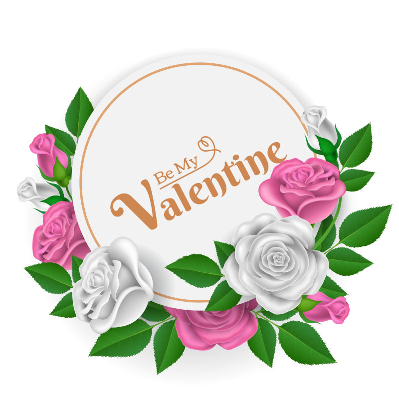 抽象矢量玫瑰设计元素