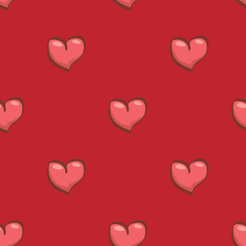 矢量粉色的心形背景