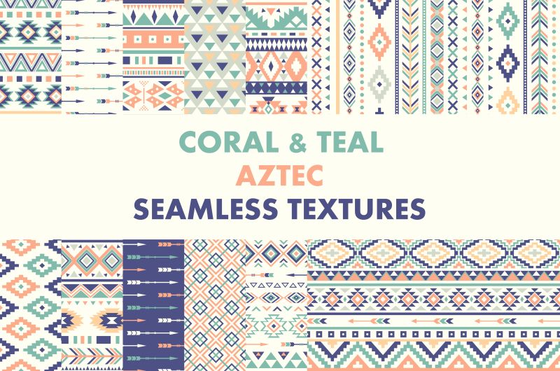 矢量拼贴的无缝图案背景设计