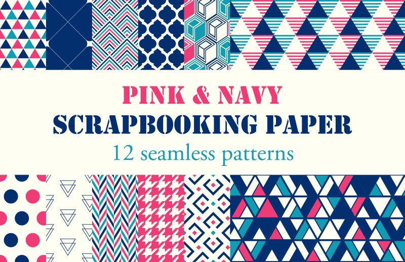 矢量明亮的各式图案背景设计