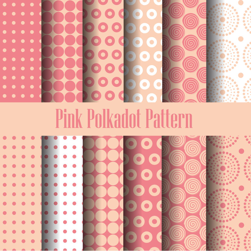 创意矢量圆点元素的装饰无缝背景