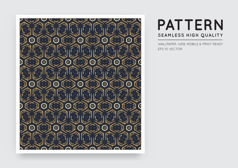 创意矢量现代几何元素装饰无缝背景