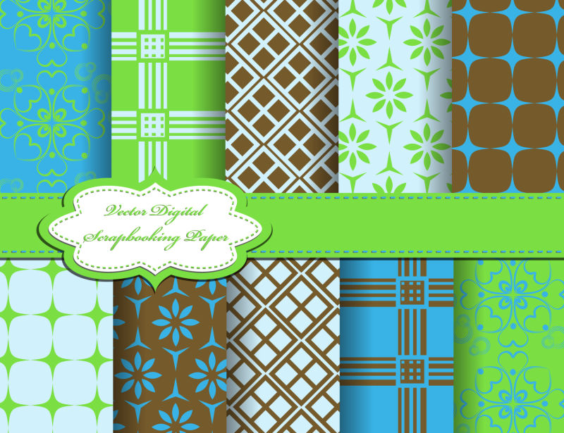 创意矢量现代几何元素装饰无缝鳖精