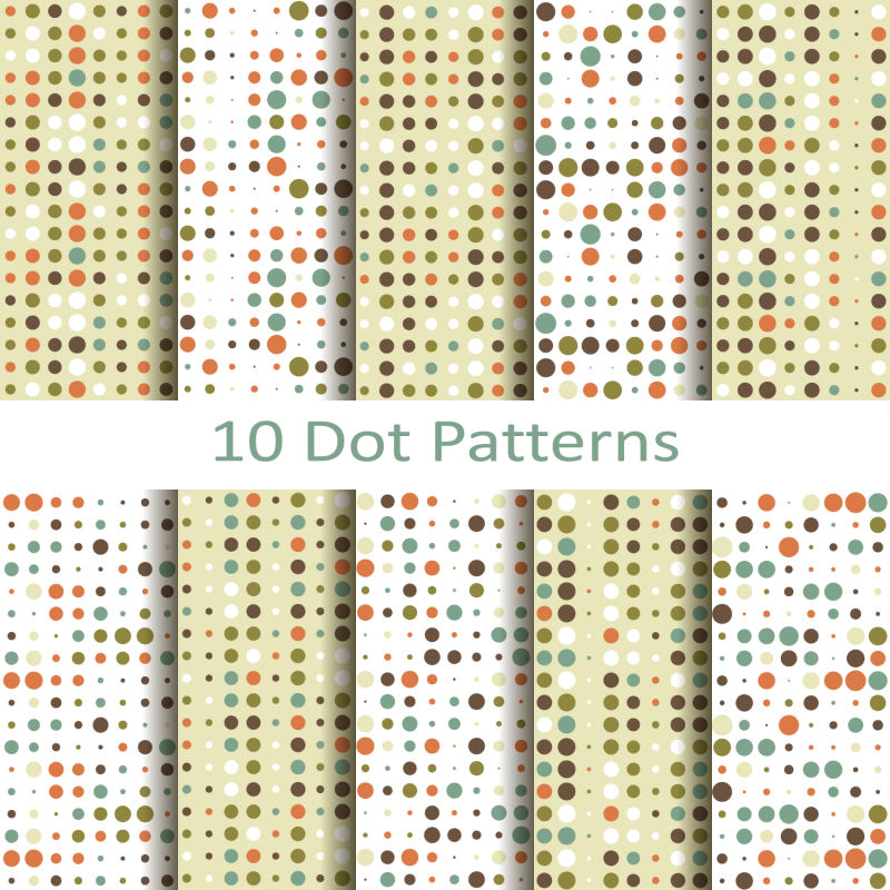 抽象矢量彩色圆点元素背景