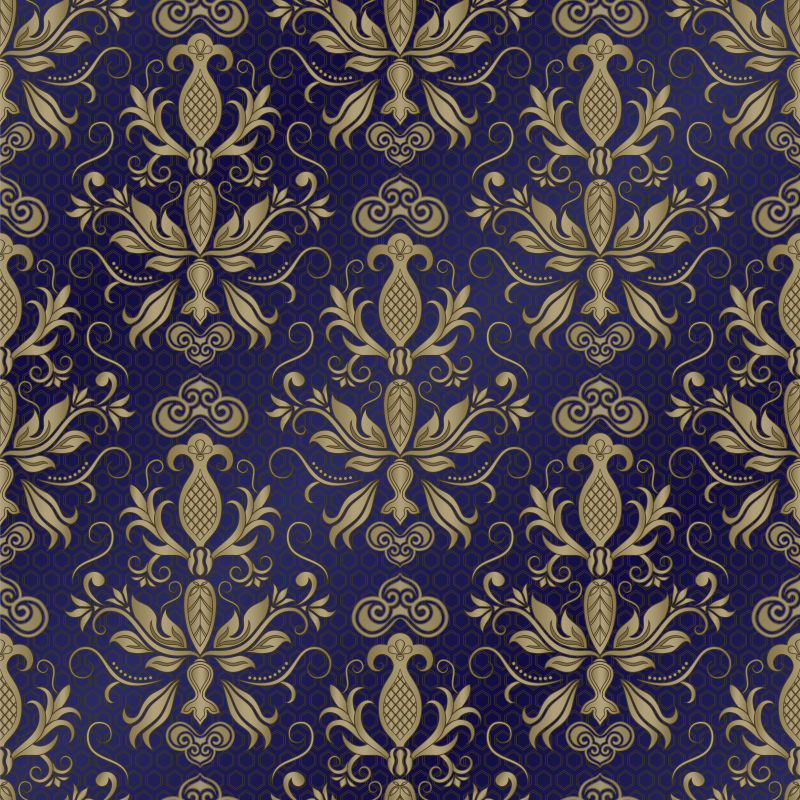 矢量创意花卉元素复古设计背景