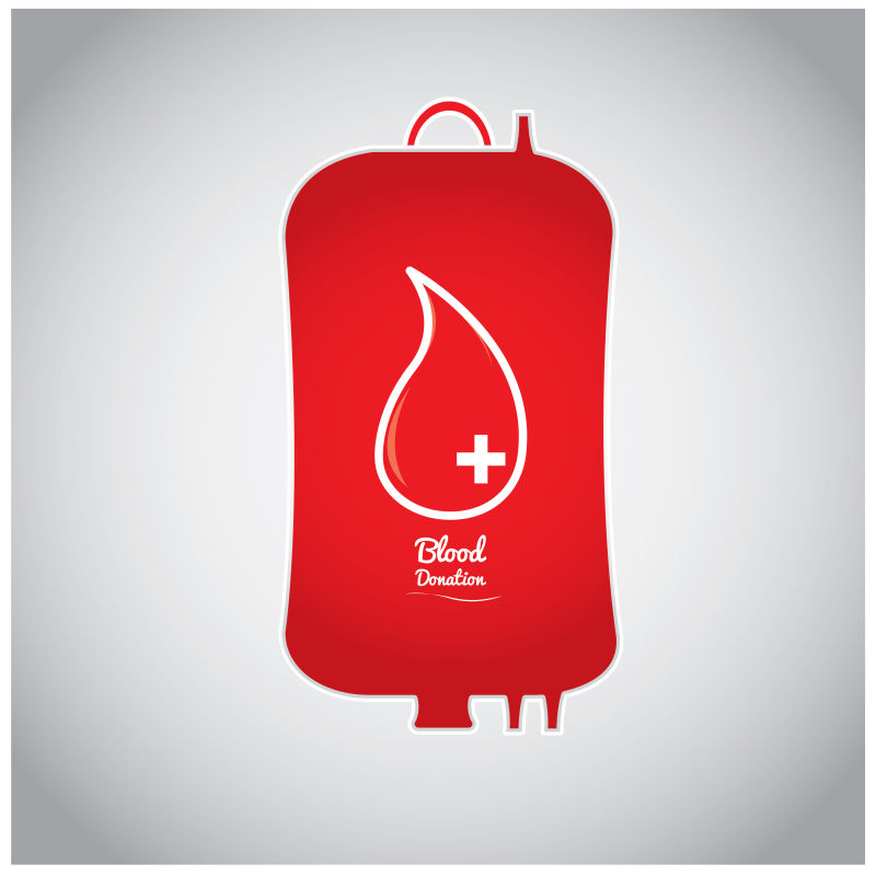 矢量公益献血概念