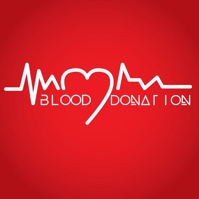 矢量现代医学献血设计