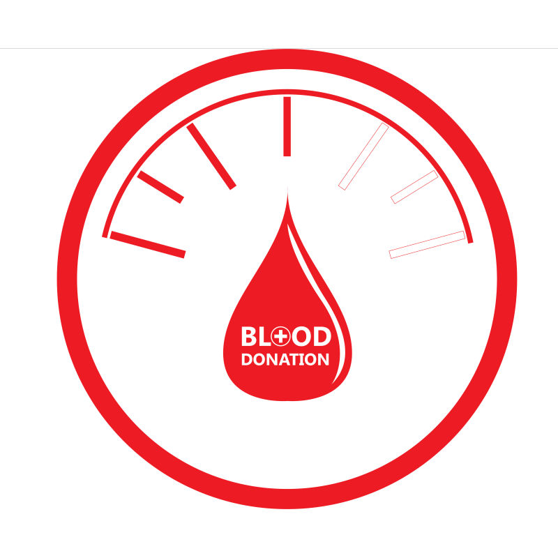 矢量的滴形献血设计