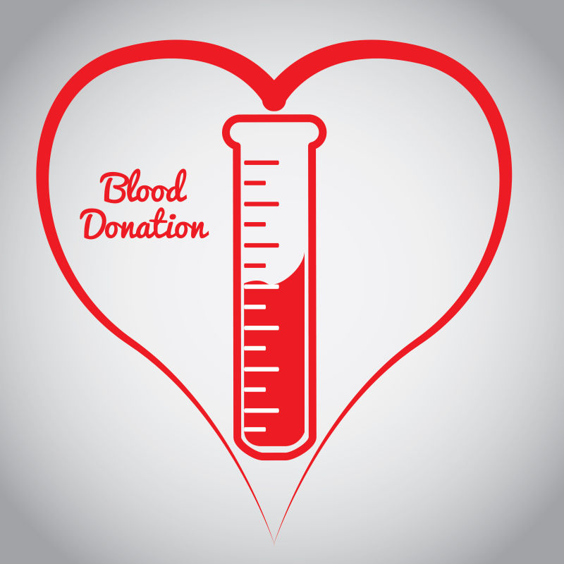 矢量献血概念