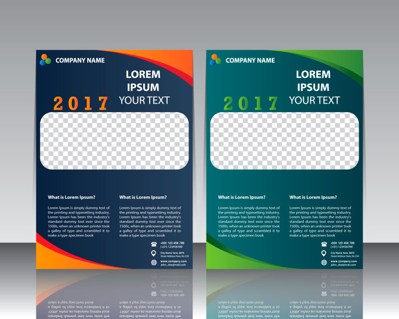 创意矢量现代商业宣传册