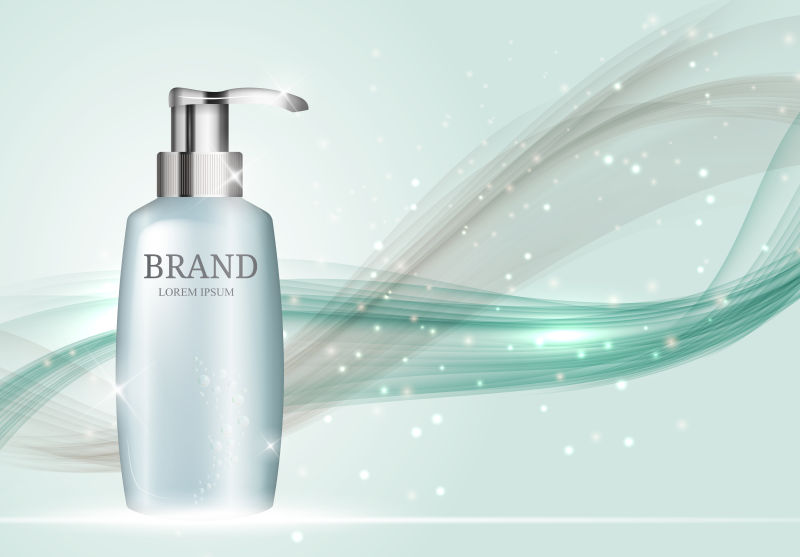 矢量优雅大气的沐浴露海报设计