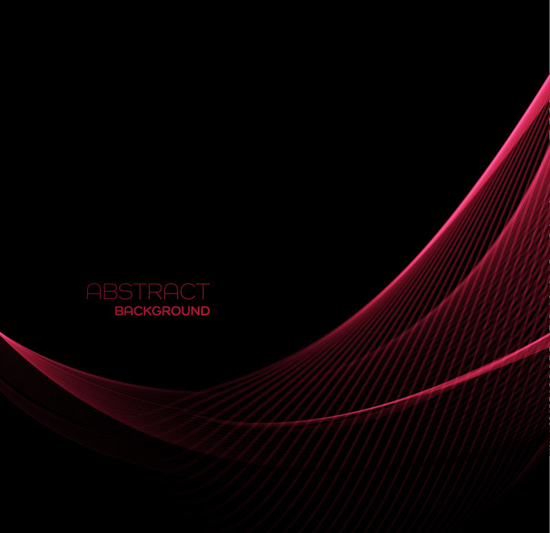 抽象矢量红色光线背景设计