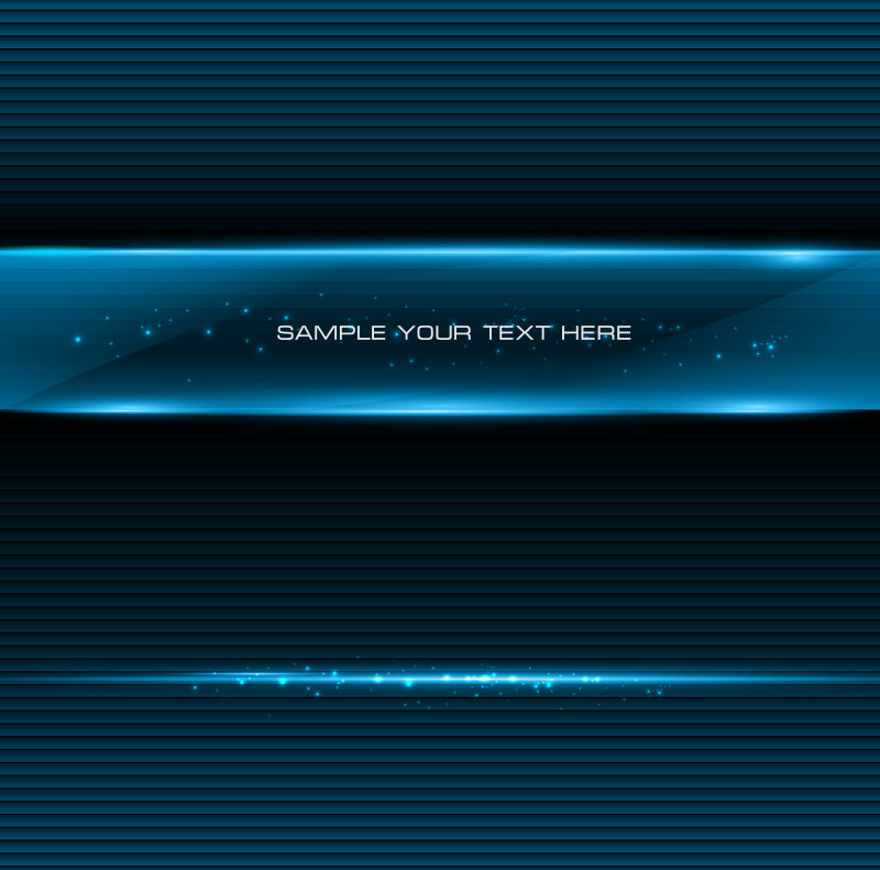 矢量抽象蓝色发光设计背景