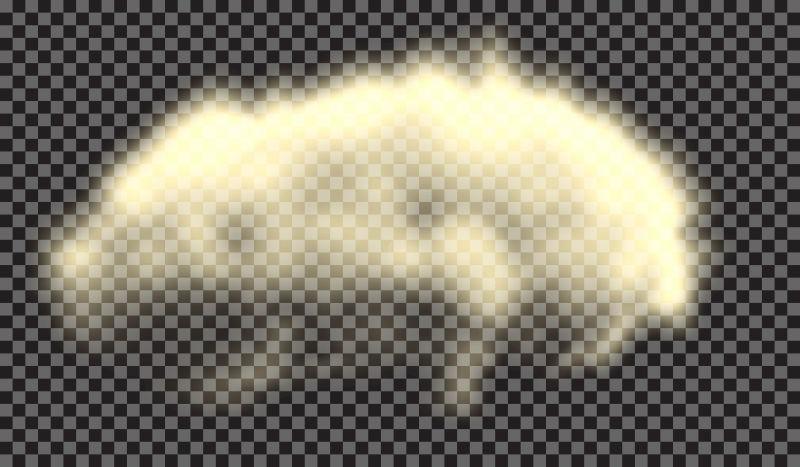 矢量雾或烟隔离透明特效