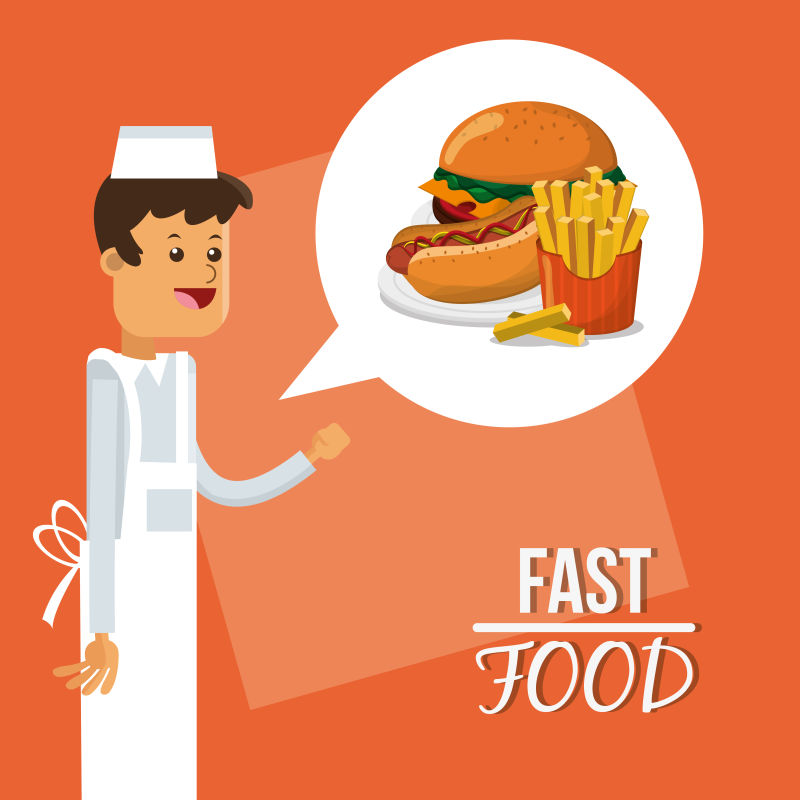 矢量现代快餐创意设计